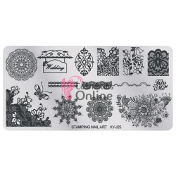 Matrita de Unghii din metal dreptunghiulara 6x12cm XYJ 025